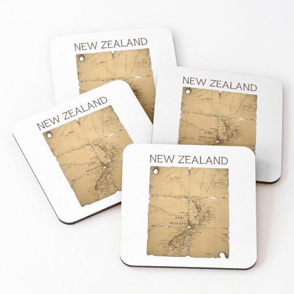 Item preview, A Vintage Map of New Zealand designed and sold by GoodOldVintage.