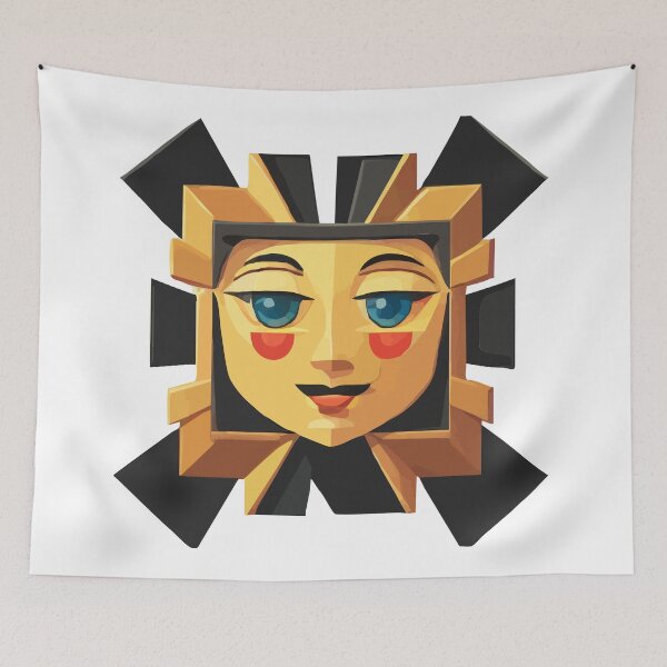 Item preview, cubist emoji designed and sold by Andre Faubert.