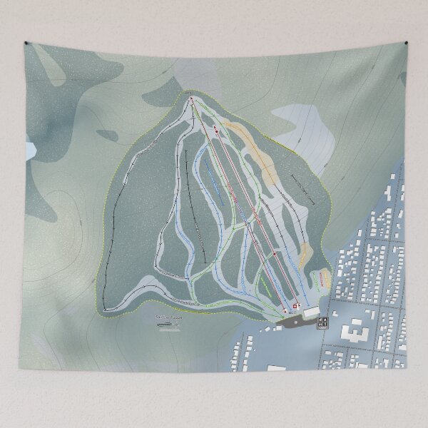 Artikelvorschau, Ski La Tuque Resort Trail Map entworfen und verkauft von Mapsynergy.