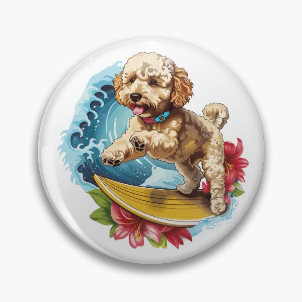 Item preview, Surfing Poodle designed and sold by VelvetRoom.