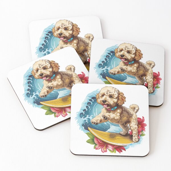 Item preview, Surfing Poodle designed and sold by VelvetRoom.