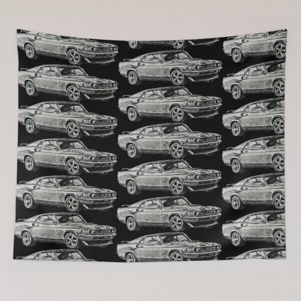 Item preview, 1969 Mustang Fastback Pen-Drawn designed and sold by Gpocius19.