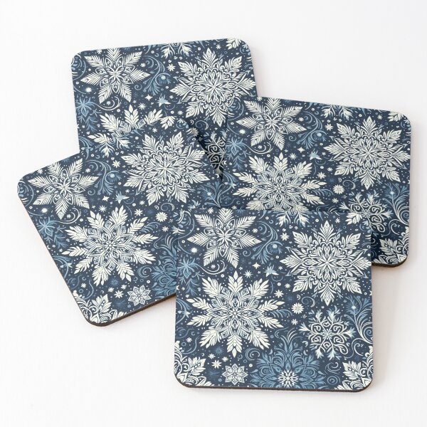 Item preview, Snowflake Christmas Pattern designed and sold by LyssasMindArt.