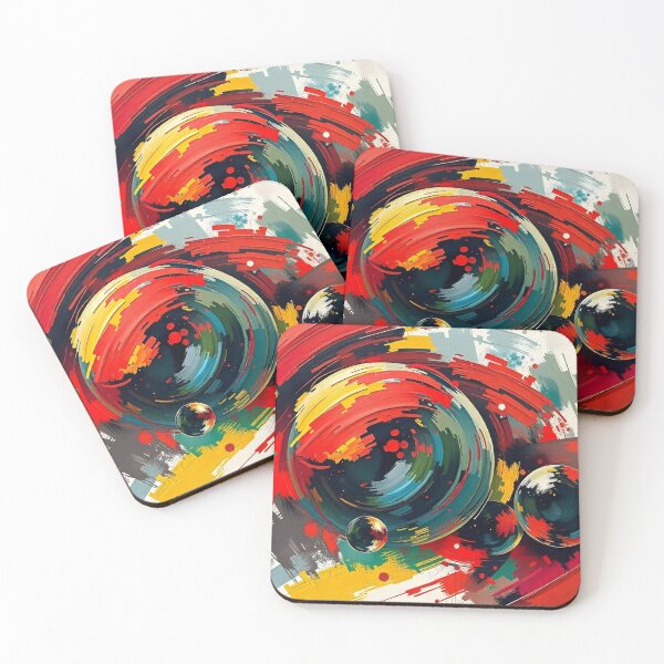 Item preview, Abstract painting of spheres  designed and sold by MatthaeusArts.