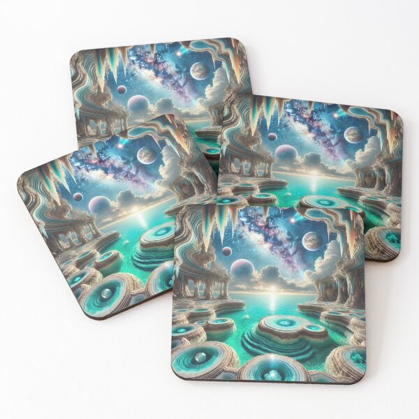 Item preview, Celestial Crystal Cavern Overlooking the Ocean designed and sold by Meta2Physical.