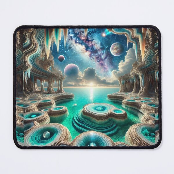 Item preview, Celestial Crystal Cavern Overlooking the Ocean designed and sold by Meta2Physical.