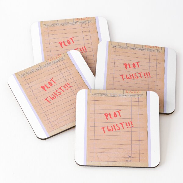 Item preview, Plot Twist | Pink Guest Check Design designed and sold by DazzledPenguin.
