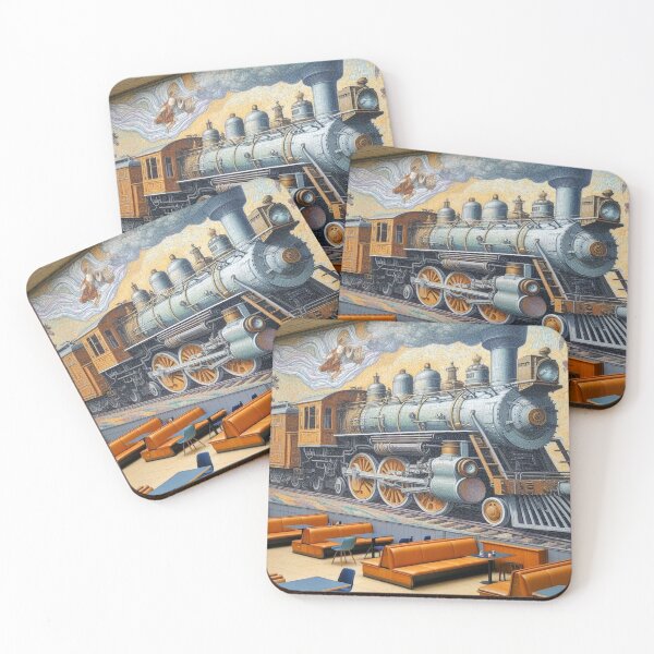Item preview, Majestic western locomotive steams into historic station building designed and sold by FotoworldEdel.