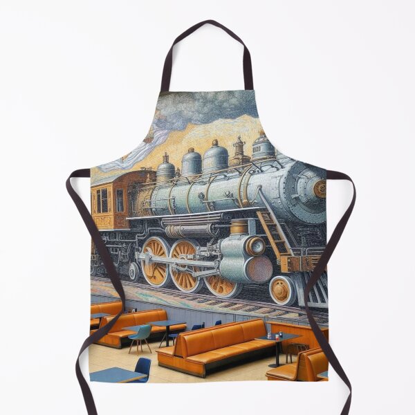 Item preview, Majestic western locomotive steams into historic station building designed and sold by FotoworldEdel.
