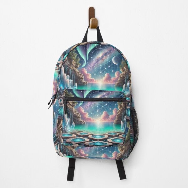Item preview, Geometric Crystal Pools Under a Celestial Sky designed and sold by Meta2Physical.
