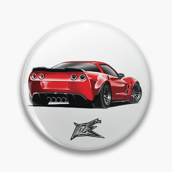 Artikelvorschau, chevy corvette c6 hinten rot entworfen und verkauft von NaquashM.
