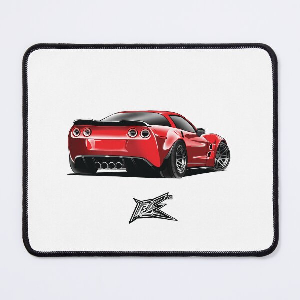 Aperçu de l'œuvre chevy corvette c6 arrière rouge créée et vendue par NaquashM.