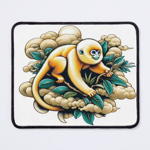 Item preview, Majestic Golden Snub-Nosed Monkey Exploring the Cloud Forest – Exotic Wildlife at Its Finest designed and sold by KreaDesignOne.
