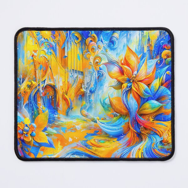 Item preview, Vibrant Surrealistic Floral Cityscape Painting designed and sold by blackhalt.