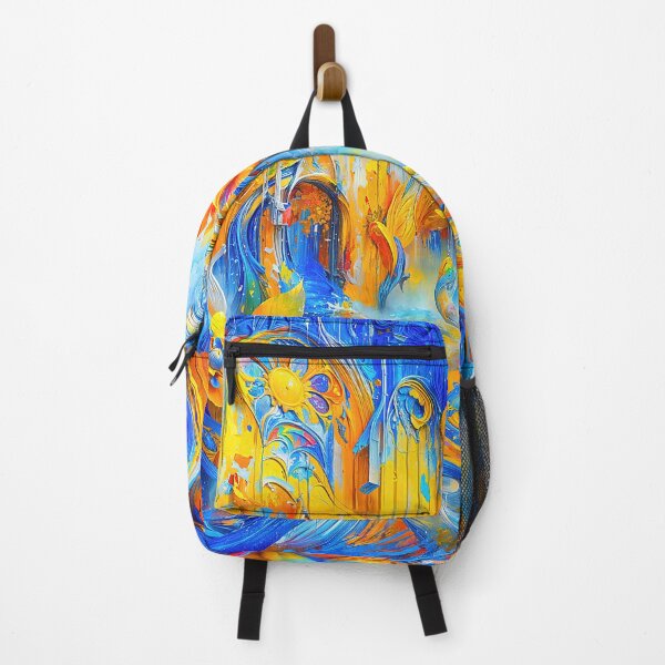 Item preview, Vibrant Surrealistic Floral Cityscape Painting designed and sold by blackhalt.