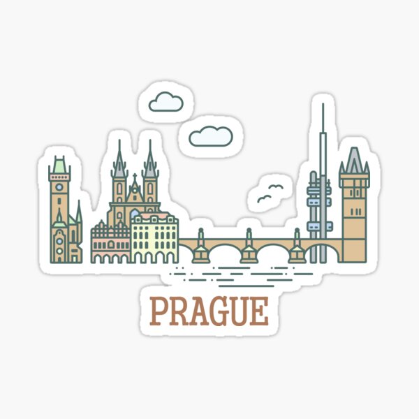 Item preview, Prague Design illustration designed and sold by CreativaPremium.