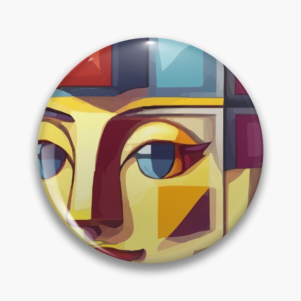 Item preview, cubist emoji designed and sold by Andre Faubert.