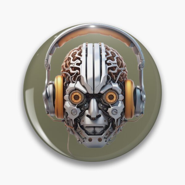 Item preview, Headphones to Brain - Metal Series - #1 of 5 designed and sold by HauntedOpera.
