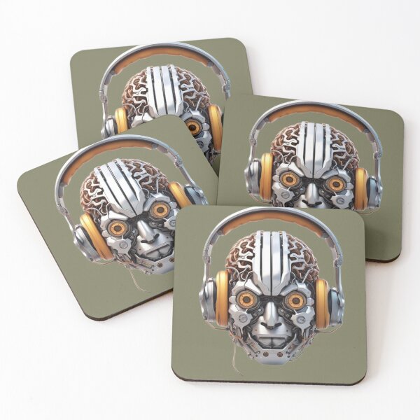 Item preview, Headphones to Brain - Metal Series - #1 of 5 designed and sold by HauntedOpera.