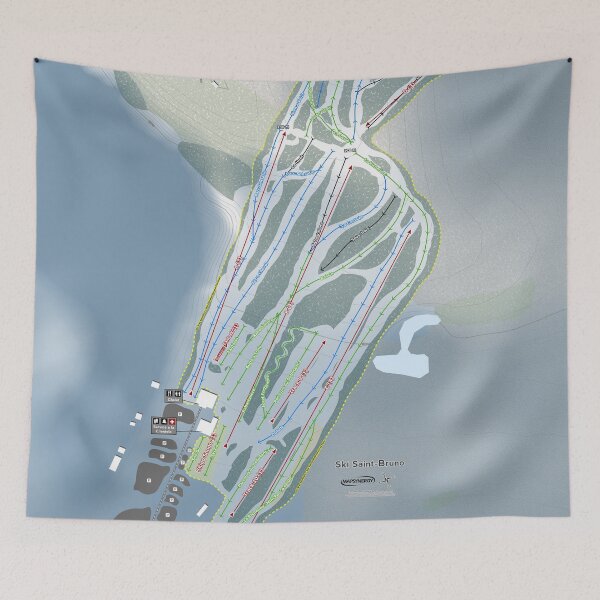 Item preview, Ski Saint-Bruno Resort Trail Map designed and sold by Mapsynergy.
