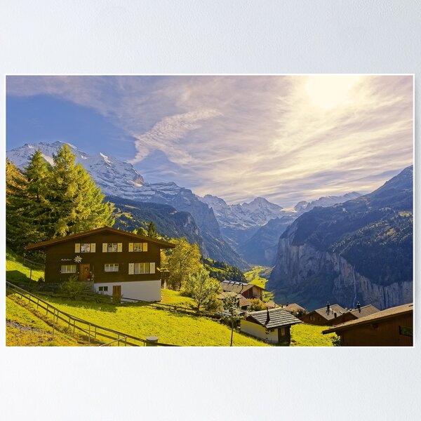 Item preview, Early Afternoon At Wengen Switzerland designed and sold by Susan Dost.