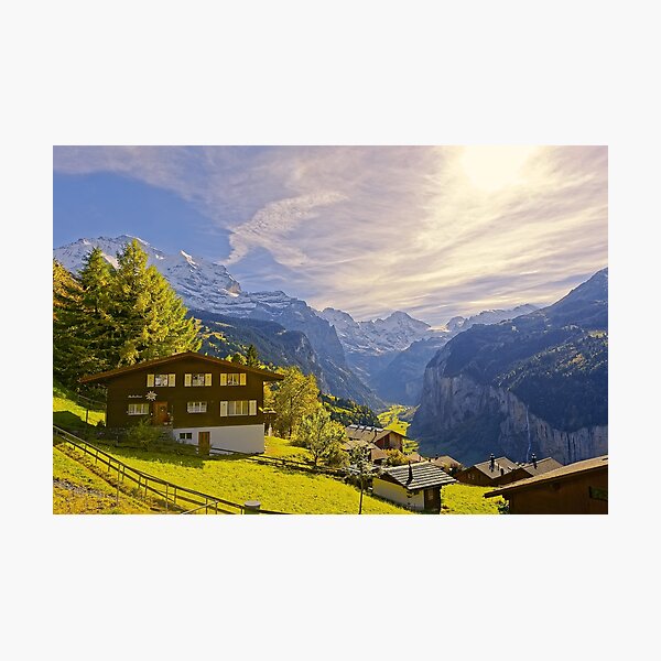 Item preview, Early Afternoon At Wengen Switzerland designed and sold by Susan Dost.