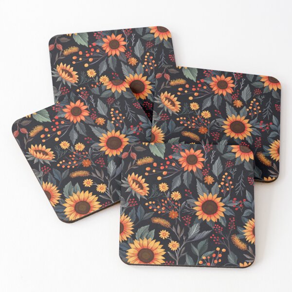 Item preview, Fall Florals Sunflower Illustration Pattern designed and sold by artofclaire.