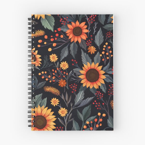 Item preview, Fall Florals Sunflower Illustration Pattern designed and sold by artofclaire.
