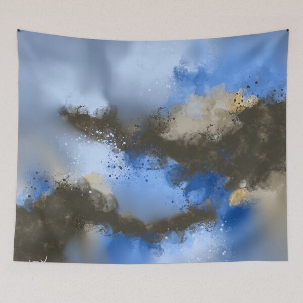 Item preview, Highway To Heaven - Blue Beige Abstract designed and sold by Joey Santiago.