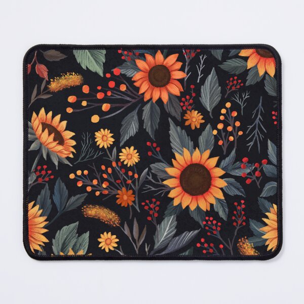 Item preview, Fall Florals Sunflower Illustration Pattern designed and sold by artofclaire.
