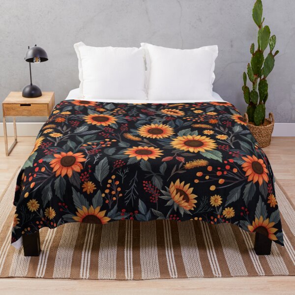 Item preview, Fall Florals Sunflower Illustration Pattern designed and sold by artofclaire.