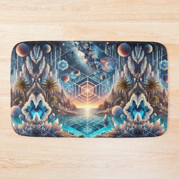 Item preview, Cosmic Crystal Dreamscape: Geometric Wonders and Celestial Beauty designed and sold by Meta2Physical.