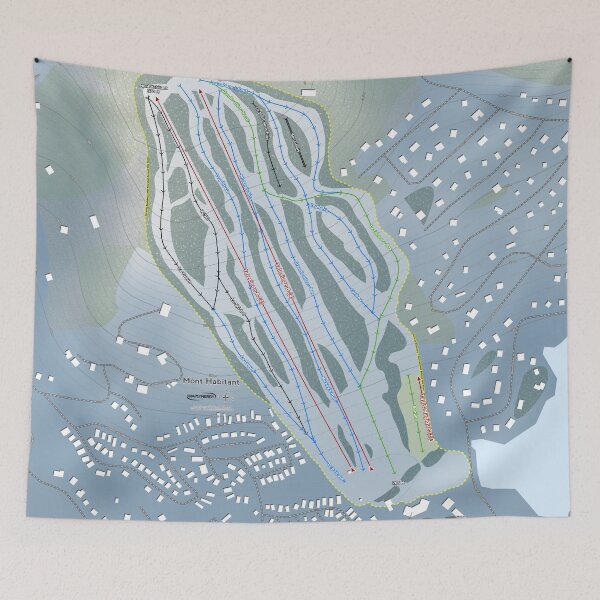 Item preview, Mont Habitant Resort Trail Map designed and sold by Mapsynergy.