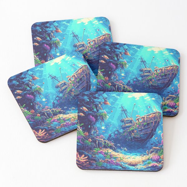 Item preview, sunken shipwreck pixel art designed and sold by Samara88.