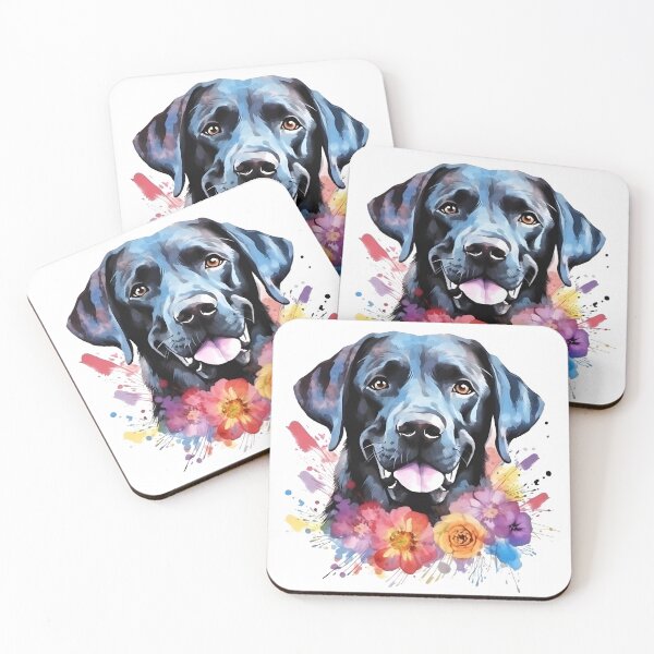Item preview, Black Lab | Colorful Watercolor Design #6 designed and sold by MatsurexDesigns.