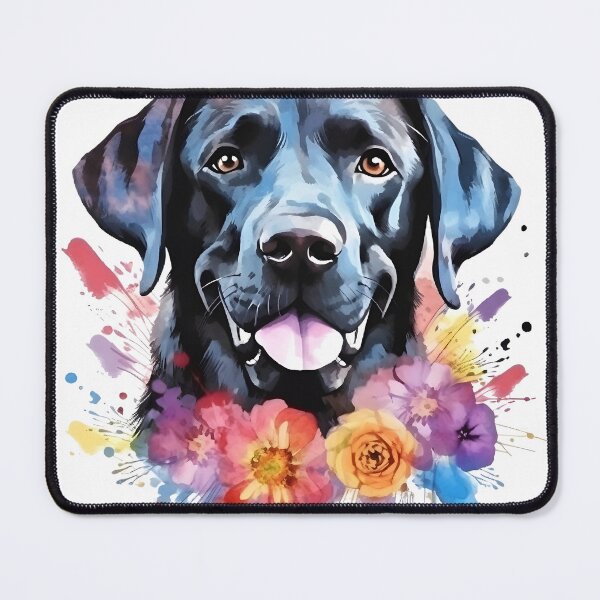 Item preview, Black Lab | Colorful Watercolor Design #6 designed and sold by MatsurexDesigns.