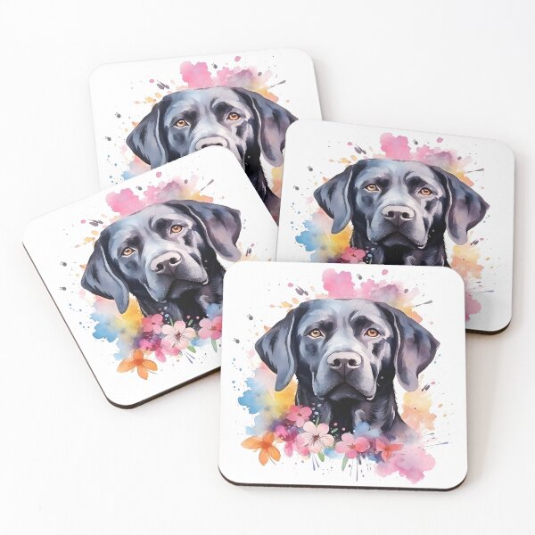 Item preview, Black Lab | Colorful Watercolor Design #5 designed and sold by MatsurexDesigns.