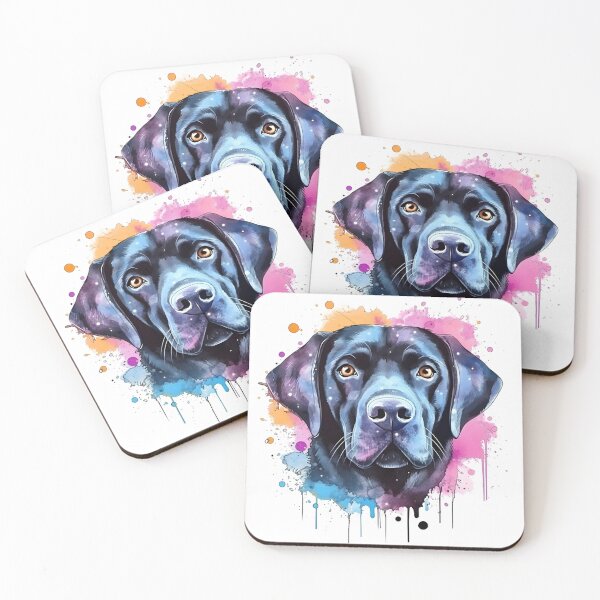 Item preview, Black Lab | Colorful Watercolor Design #4 designed and sold by MatsurexDesigns.