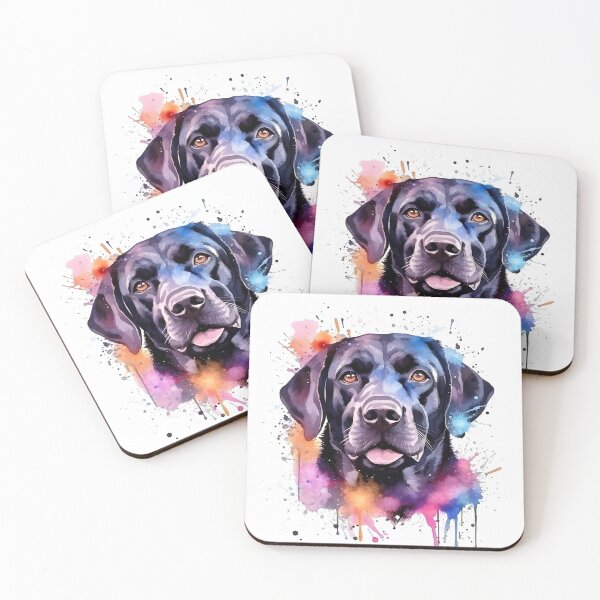 Item preview, Black Lab | Colorful Watercolor Design #3 designed and sold by MatsurexDesigns.