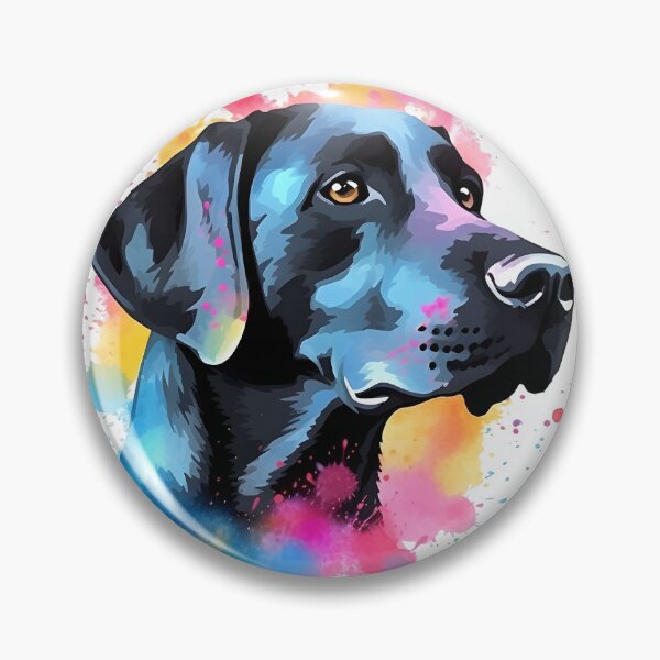 Item preview, Black Lab | Colorful Watercolor Design #2 designed and sold by MatsurexDesigns.