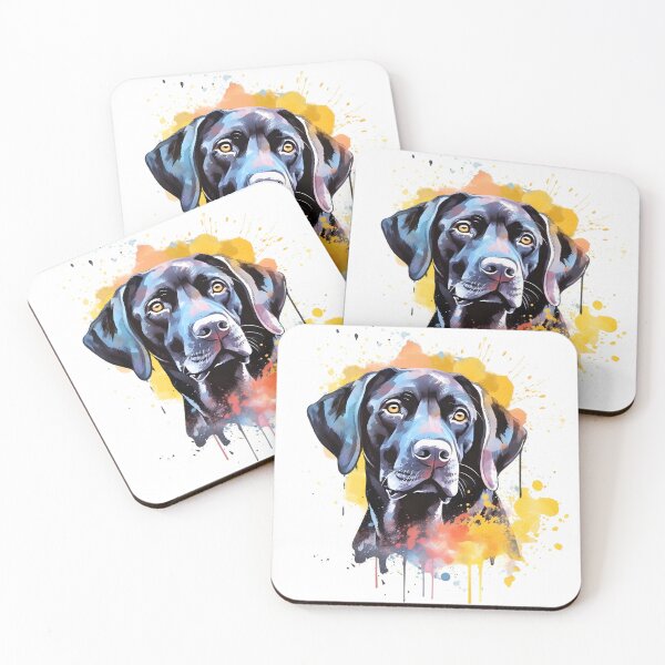Item preview, Black Lab | Colorful Watercolor Design #1 designed and sold by MatsurexDesigns.