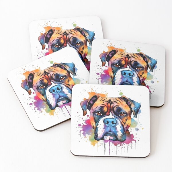Artikelvorschau, Boxer | Farbenfrohes Aquarelldesign Nr. 2 entworfen und verkauft von MatsurexDesigns.