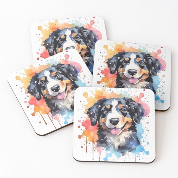 Item preview, Bernedoodle | Colorful Watercolor Design #5 designed and sold by MatsurexDesigns.