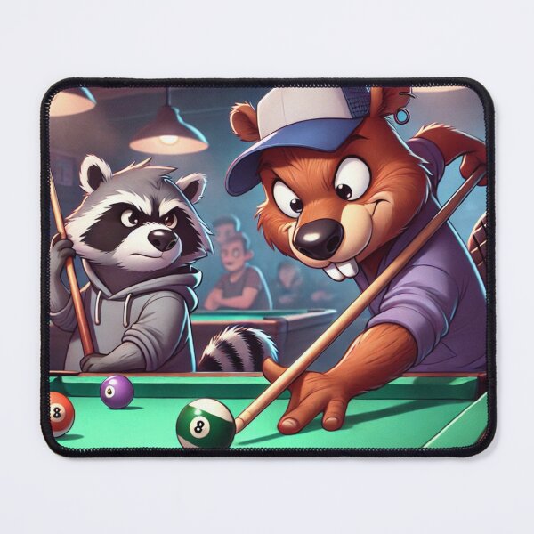 Item preview, A couple of pals playing pool designed and sold by LoveSports101.