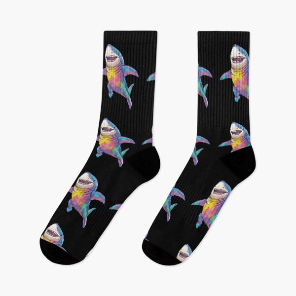 Item preview, Tie Dyed Dancing Toddler Shark designed and sold by MojaveTradePost.