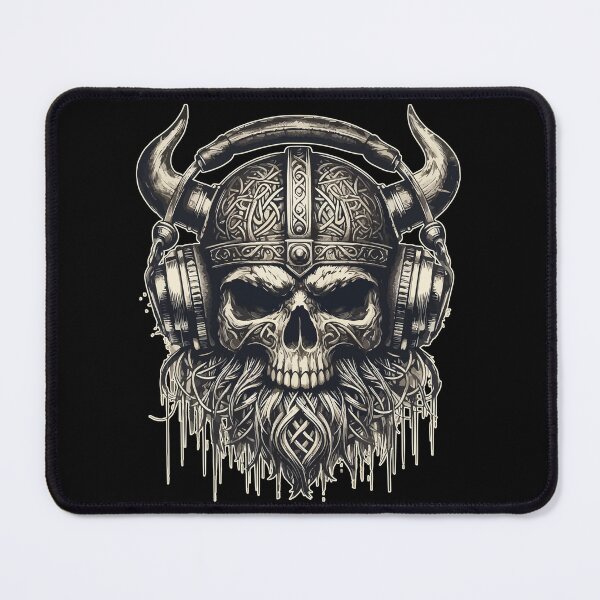 Item preview, Vintage Viking Beard with Headphone designed and sold by TomFrontierArt.
