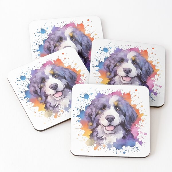Item preview, Bernedoodle | Colorful Watercolor Design #3 designed and sold by MatsurexDesigns.