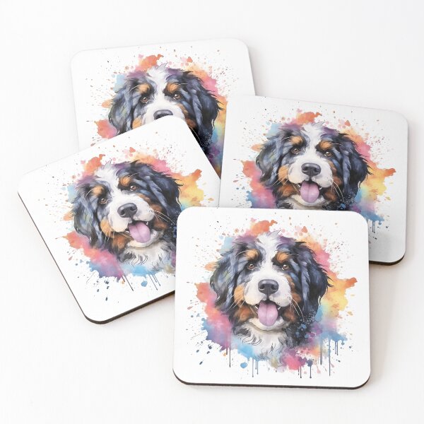 Item preview, Bernedoodle | Colorful Watercolor Design #1 designed and sold by MatsurexDesigns.
