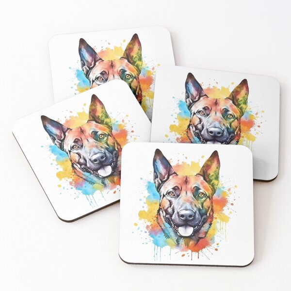 Item preview, Belgian Malinois | Colorful Watercolor Design #11 designed and sold by MatsurexDesigns.
