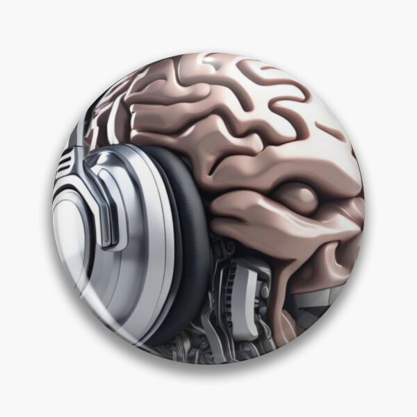 Item preview, Headphones to Brain - Metal Series - #2 of 5 designed and sold by HauntedOpera.